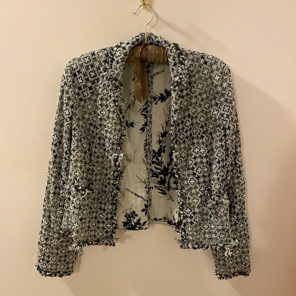 Black and White Blazer